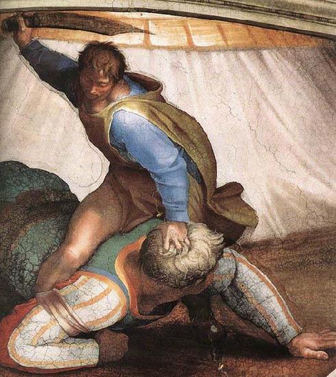 Michelangelo Buonarroti David and Goliath china oil painting image